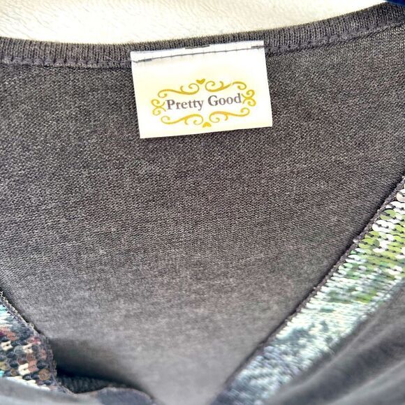 SEQUIN Lined Cardigan- small - Picture 2 of 4